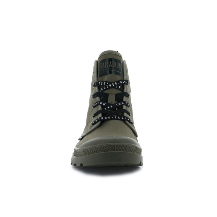 Bottes Palladium Pampa Hi Future Homme Vert Olive | FR JHV710I